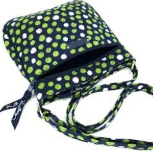 Vera Bradley Crossbody Bag Lucky Dots with Adjustable Shoulder Strap